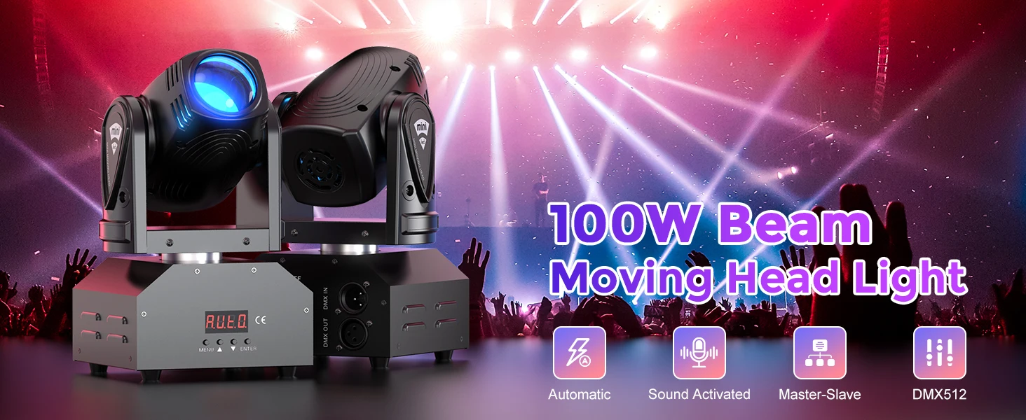 Moving Sound Activated Stage Light t for DJ Bar KTV Disco Party