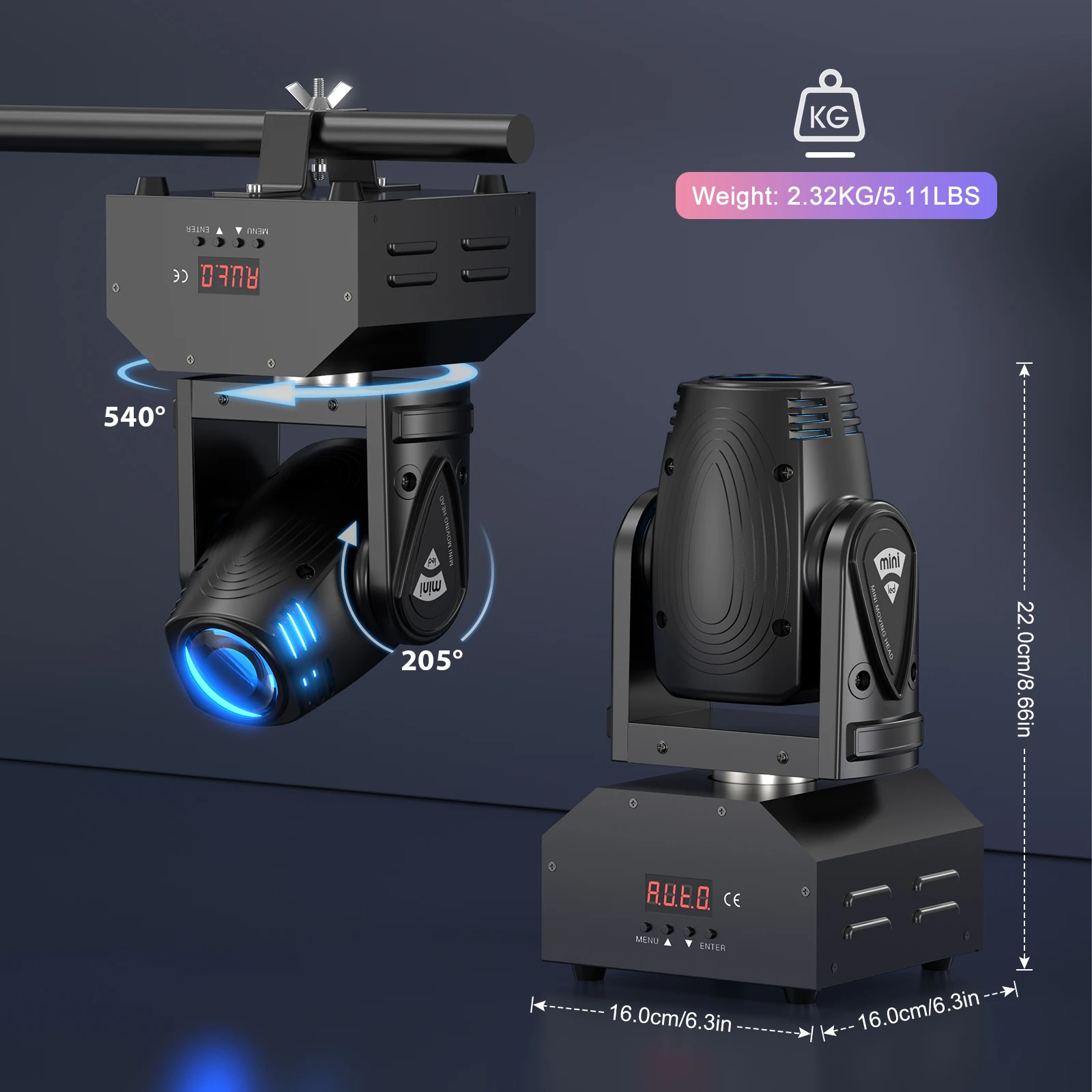Moving Sound Activated Stage Light t for DJ Bar KTV Disco Party - Image 6