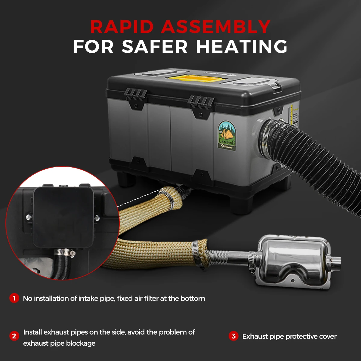 Diesel Air Heater with LCD & Bluetooth Control - Image 5