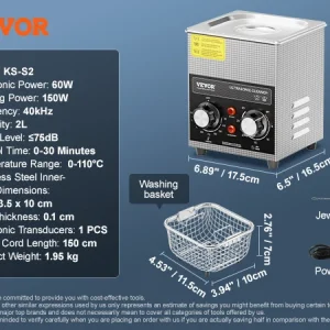 Ultrasonic Cleaner for Jewelry, Tools, Parts
