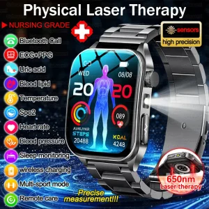 Smart Watch w/Laser Therapy