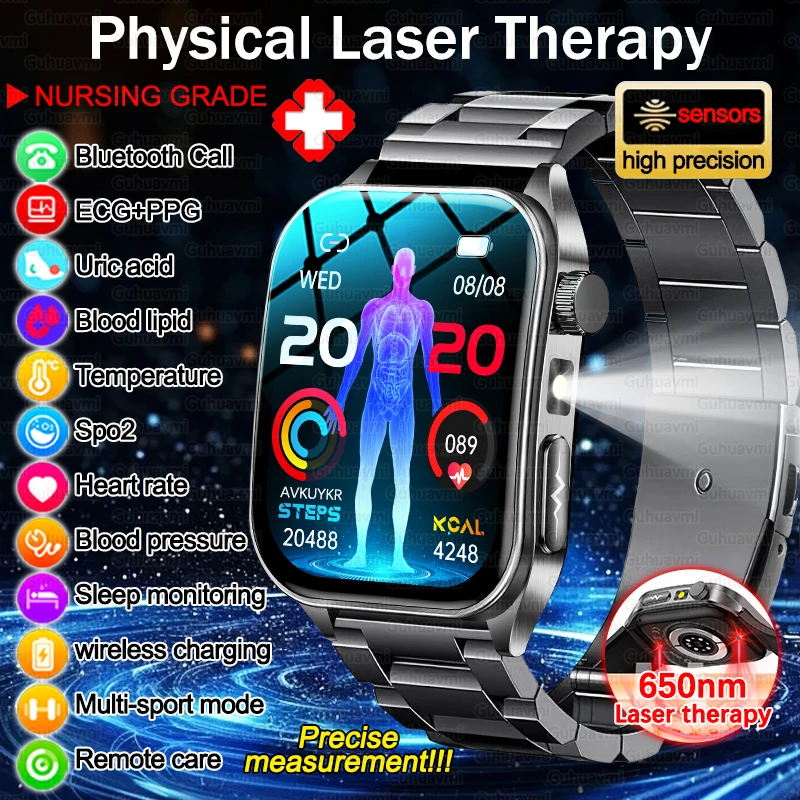 Smart Watch w/Laser Therapy