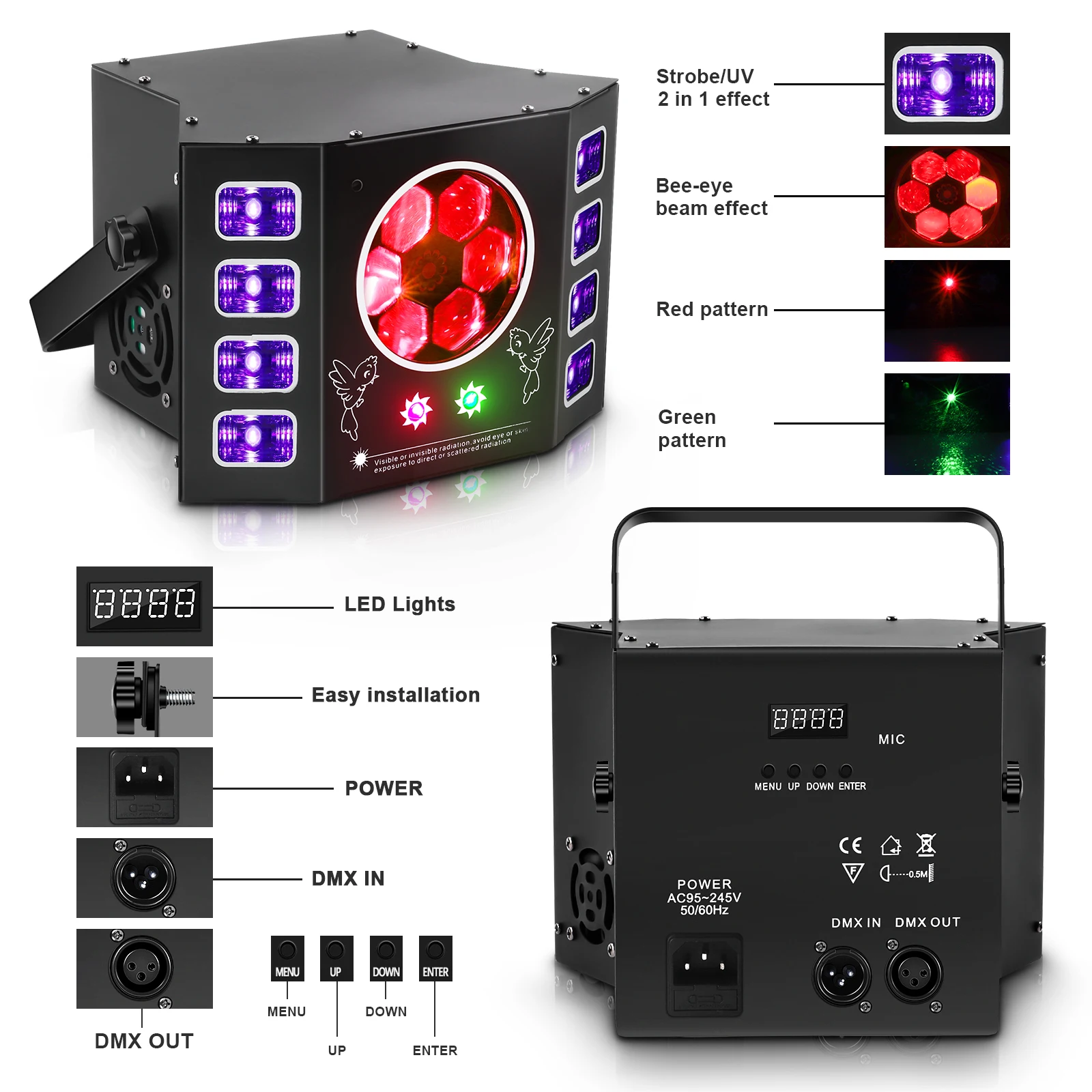 Bee Eye Strobe Stage Light - Image 4