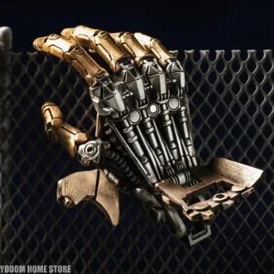 Robot Hand With Movable Fingers Mechanical Bionic Hand Pendant Car Interior Hanging Ornament EDC Charm Display Decoration