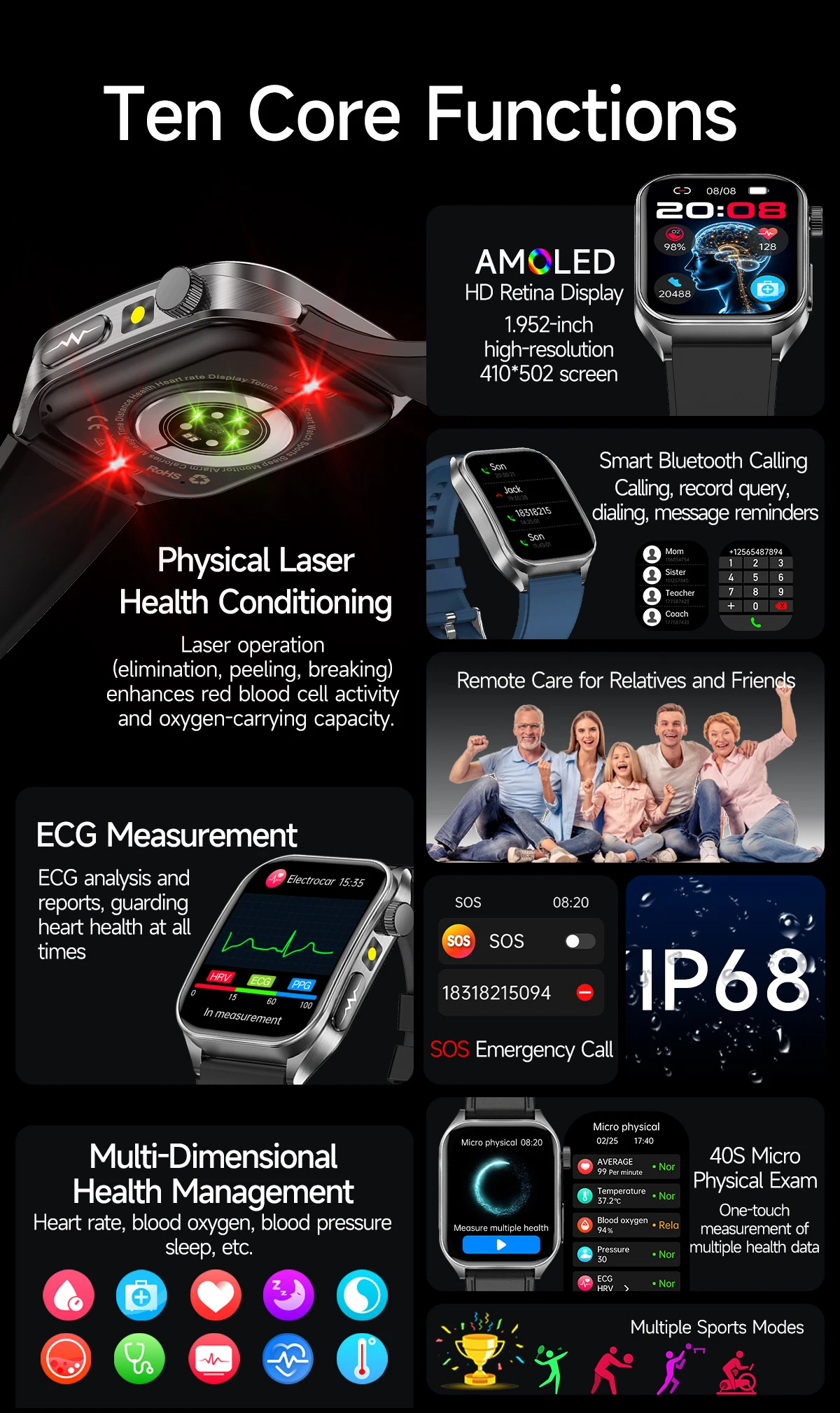 Smart Watch w/Laser Therapy - Image 11