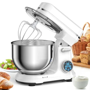 Electric Food Mixer with Dough Hook, Whisk