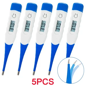 5pcs Electonic Thermometer w/LCD Measurement Display