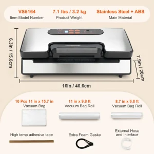 Vacuum Sealer with 10 Free Bags