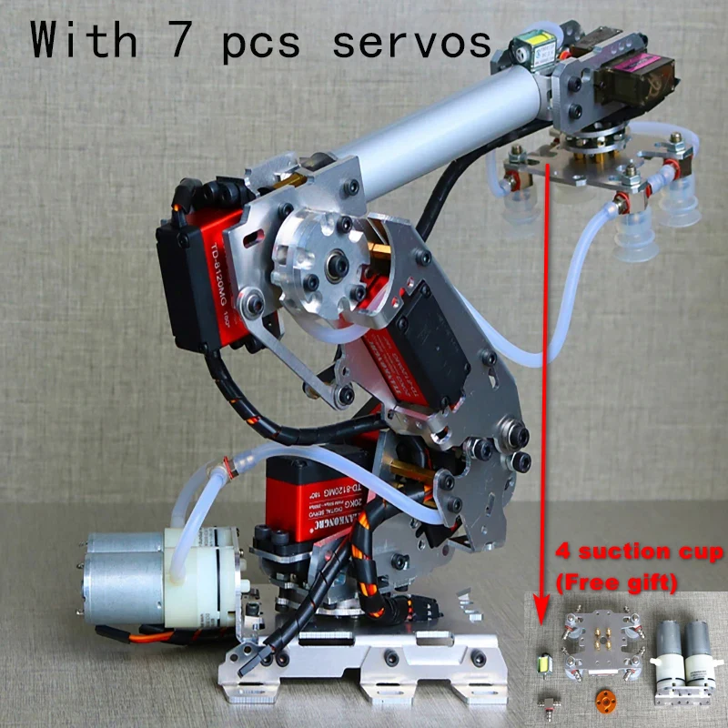 Manipulator Robot Arm with Large Suction Air Pump for Arduino Robot and 6-Axis Robot Arm - Image 6